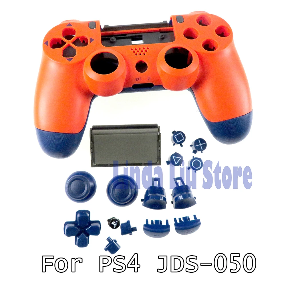 1SET Plastic Hard Shell For Playstation PS4 JSD 050 JDM 050 JDS 055 Controller Housing Shell Cover Protective Skin Case