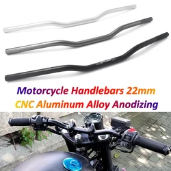 Universal for Renthal Handlebar 22mm 7/8'' CNC Anodizing Handle Bar for MT07 MT09 R1 R3 R6 Z1000 Z750 Motorcycle Steering Wheel