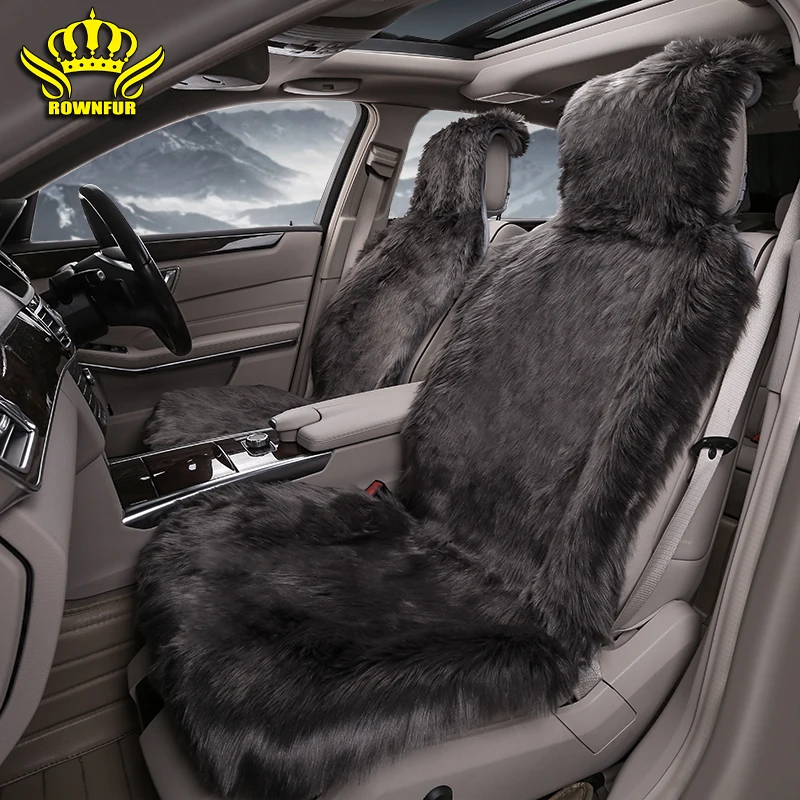 Plush car seat cover Fax fur car seat cushion high quality car interior universal Fit for Toyota Kia Lada Volkswagen Hyundai