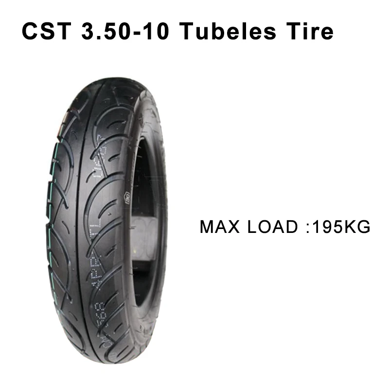 CST Tire 350-10 3.50-10 Electric Motorcycle Tubeless Tire High-quality Non-slip Wear-resistant Tyre