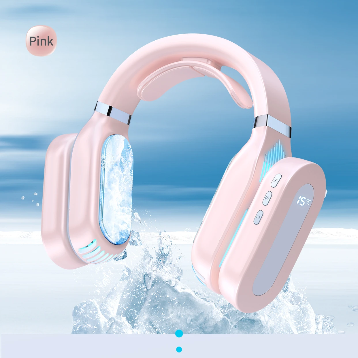 คอพัดลม Bladeless พัดลมกีฬาขี้เกียจแขวน Air Cooling และเครื่องทำความร้อนอุ่นสำหรับเดินทางกลางแจ้ง Summer USB แบตเตอรี่ชาร์จ FS63