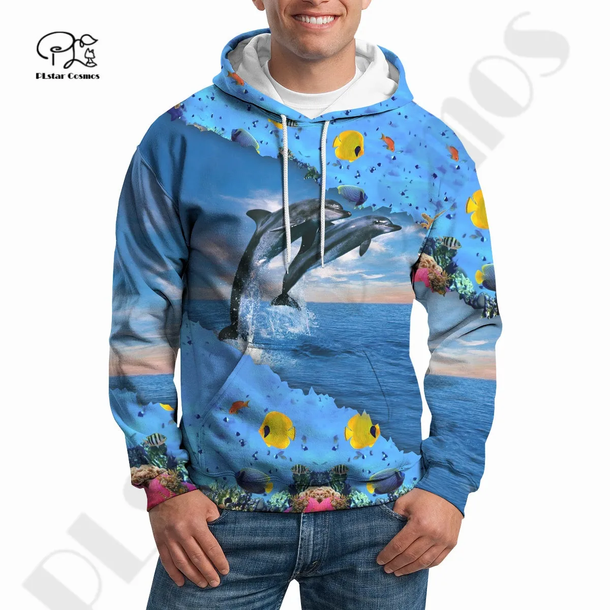 

PLstarCosmos 3Dprint Newest Sea Ocean Dolphin Lover Animal Art Harajuku Streetwear Causal Unique Unisex Hoodies/Sweatshirt/Zip 2