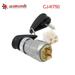 Alconstar- CJ-K750 Motorcycle Ignition Switch With Key Old Model Case for BMW R50 R75 R1 R12 R 71 Ural M51 M72 Retro 750cc Motor