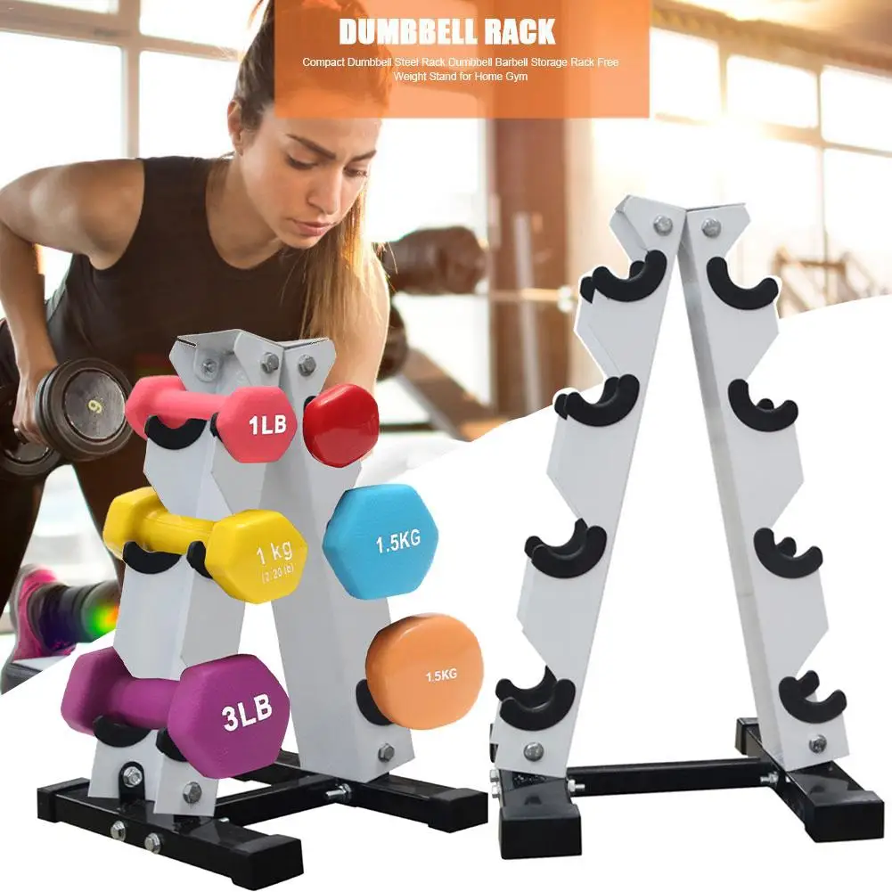 Strong And Sturdy A-Frame Dumbbell Rack Dumbbell Storage Stand For Home Gym Daily Workout