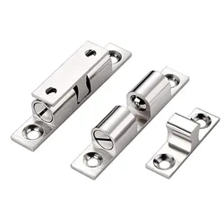 2Pcs 316 Stainless Steel 70mm Boat Door Stud Catch Furniture Cabinet Door Dual Ball Roller Catch Latch