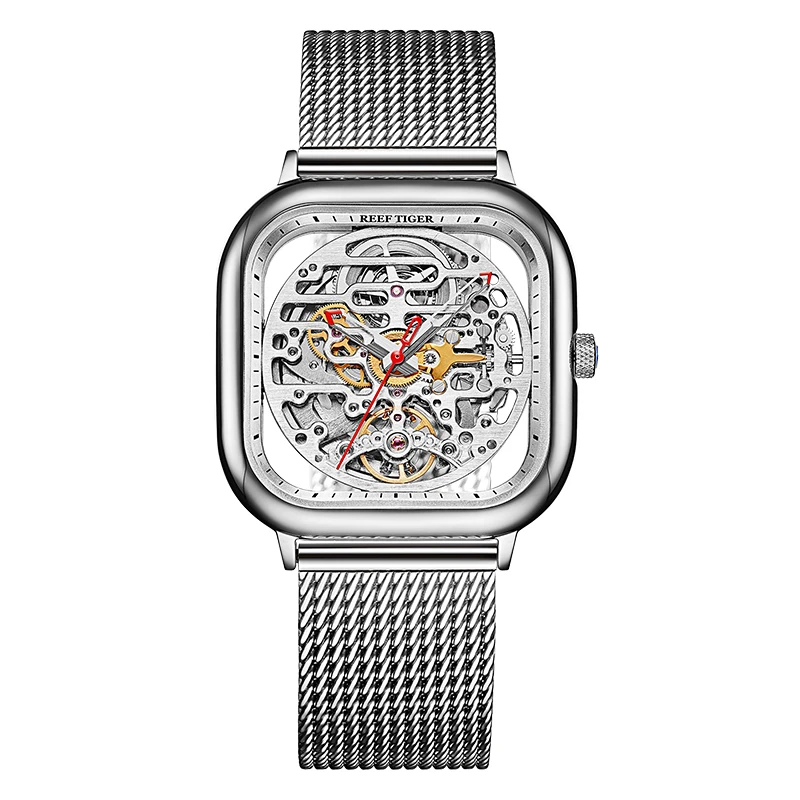 

Reef Tiger automatic watch for men,top luxury brand mens watches 100m waterproof fashion ultrathin mechanical wristwatch RGA9075