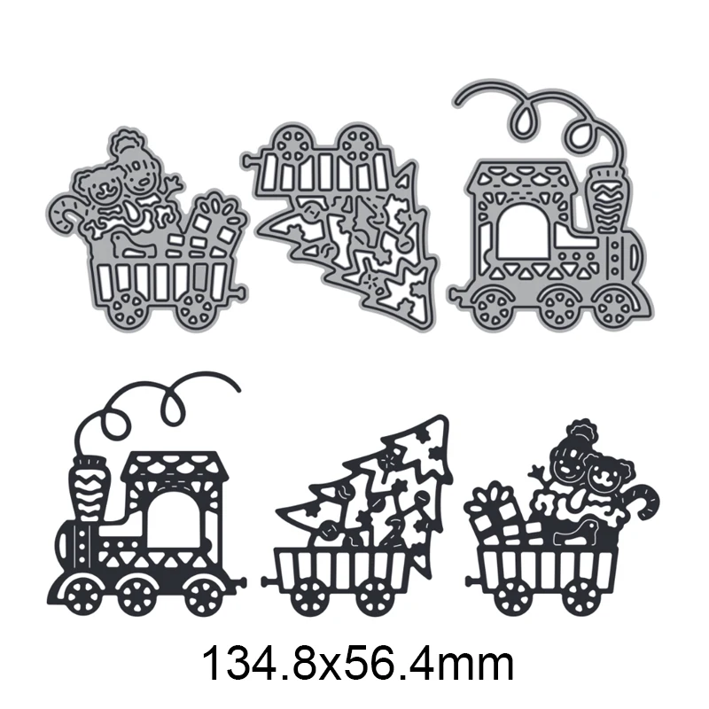 Christmas Train Metal Cutting Dies For DIY Scrapbook Cutting Die Paper Cards Embossed Decorative Craft Die Cut New Arrival
