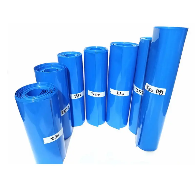 1KG 170mm - 380mm 18650 Lithium Battery PVC Heat Shrink Tube Li-Ion Shrinkable Film For LiFePO4 LTO Battery Packs  Cover Sleeves