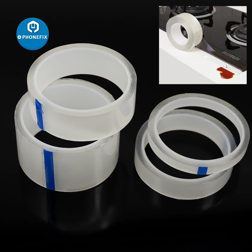  Waterproof Mildew Strong Self-adhesive Transparent Tape for Kitchen Sink Bathroom Toilet Gap Strip Water Seal Mold Proof Tape