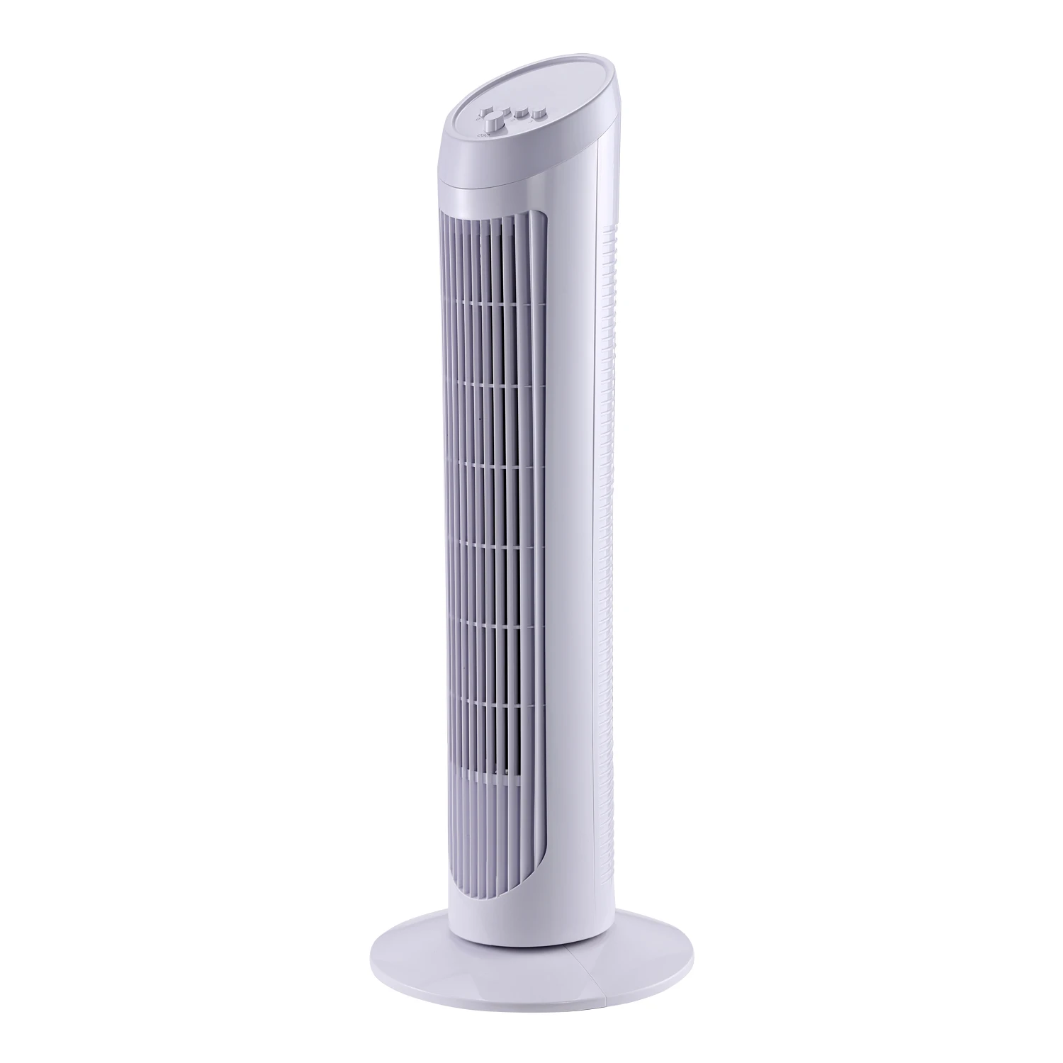 HOMCOM swing Tower Fan 70 ° Tower Fan column foot Fan 45W 3 speed carrying handle φ 27x75cm White