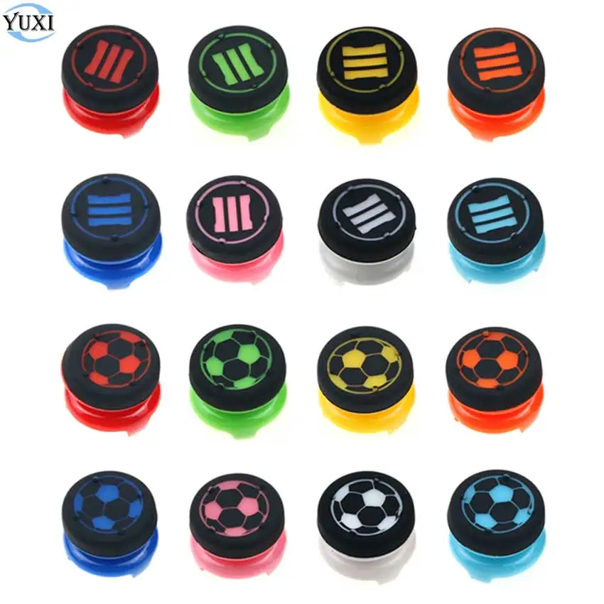 

YuXi 2pcs Thumb Stick Grip Extender For Sony PlayStation 5 4 3 PS3 PS4 PS5 Controller Analog Cover Case Rubber Joystick Cap