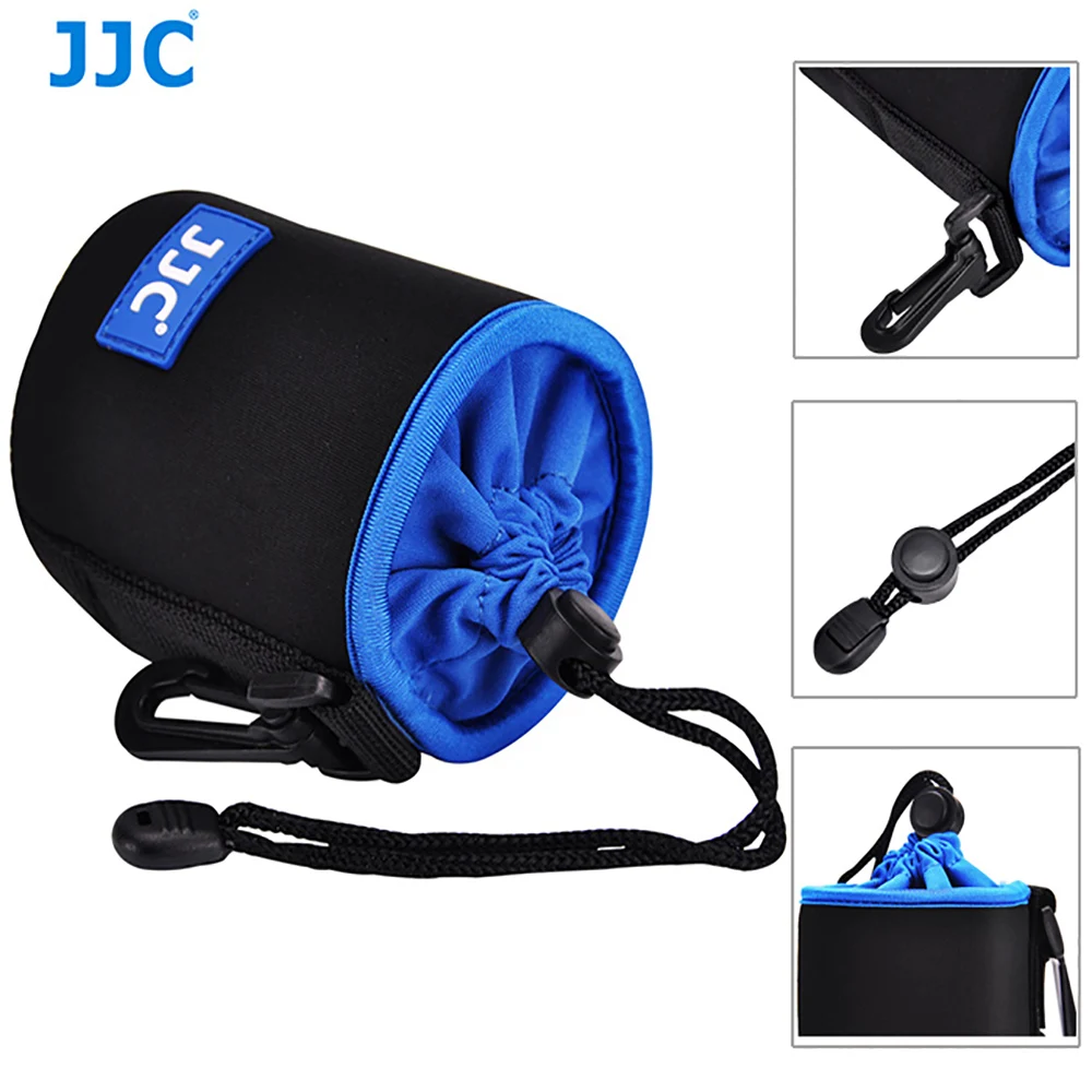 JJC Drawstring Camera Bag Lens Case Pouch for Canon Nikon Fuji Sony Olympus DSLR Lens Accessories Protector Bag for the Camera