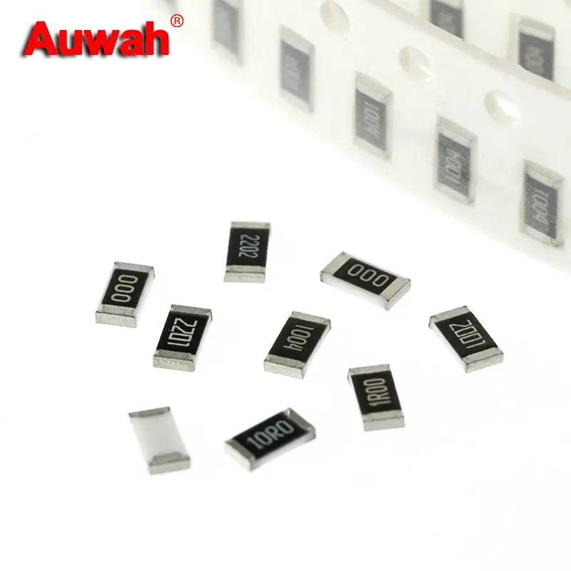 100pcs 3216 Chip resistor 1% 1206 0 1 10 20 47 100 Ohm 0R 1R 10R 20R 100R 1K 2K 10K 20K 47K 100K 200K 470K 1M 10M 0R~10M 1/4W