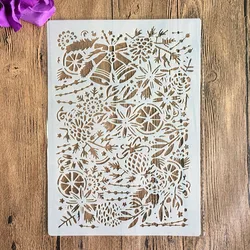 A4 29 * 21cm Christmas bell DIY Stencils Wall Painting Scrapbook Coloring Embossing Album Decorative Paper Card Template,wall