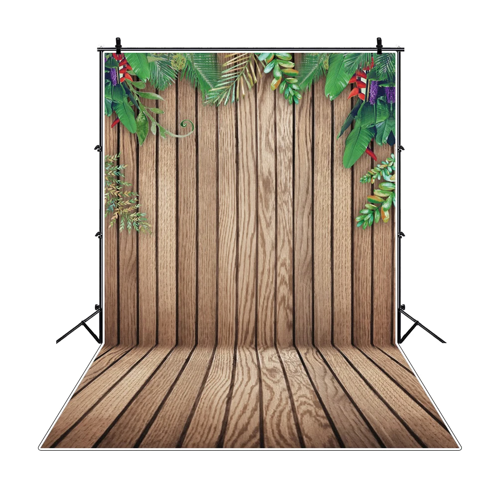 Laeacco Spring Blossom Flowers Tassel  Wooden Board Butterfly Child Portrait Backgrounds Photographic Backdrops For Photo Studio