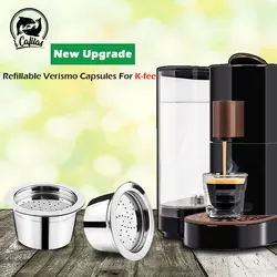 Upgrade K fee Refillable Verismo Capsule For ALDI Expressi Refillable Coffee Capsule Pod Filters Stainless Steel Cafeteira