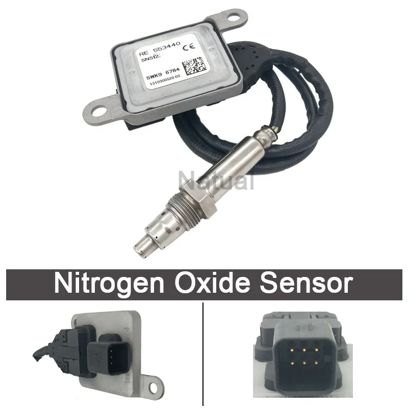 12V Genuine Nitrogen Nox Oxygen Sensor 5WK96784 5WK9 6784 For John Deere S660 S670 S680 S690 RE55344 RE 55344