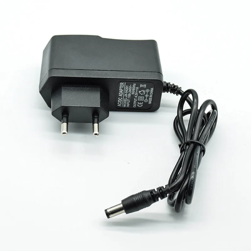 100-240V AC Converter Adapter DC  4.2V 1A 2A 2000 mA Power Supply Charger EU Plug 5.5mm * 2.5mm(2.1mm) AC to DC