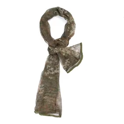 Bufanda de cuello de malla con estampado de Color para exteriores, pañuelo de cara de francotirador KeffIyeh, velo Shemagh, envoltura de cabeza para acampar al aire libre y caza