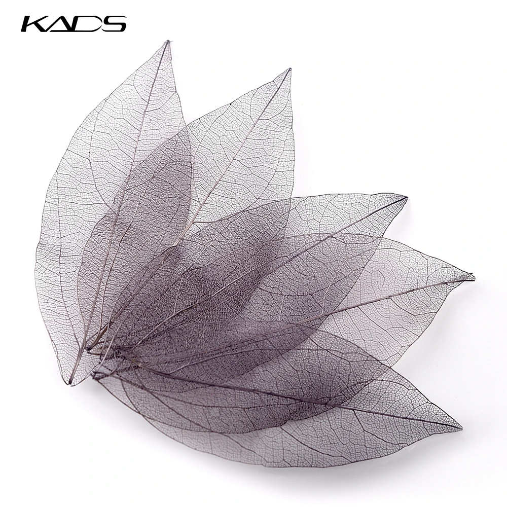 KADS 5pcs/bag Natural Dried Leaves 6 Color Nail Decoration Nail Sticker Decals for Nail Art Manicure Tools nail accessories