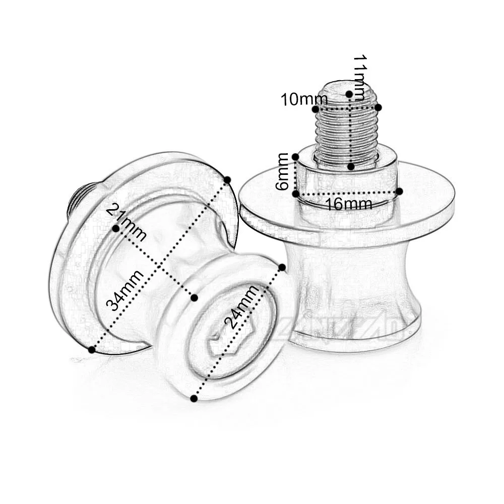 ER-6N للدراجات النارية Swingarm بكرات حامل خلفي مسامير المتزلجون باستخدام الحاسب الآلي الألومنيوم اكسسوارات لكاواساكي ER6N 2006 - 2013 2014 2015 2016 #6