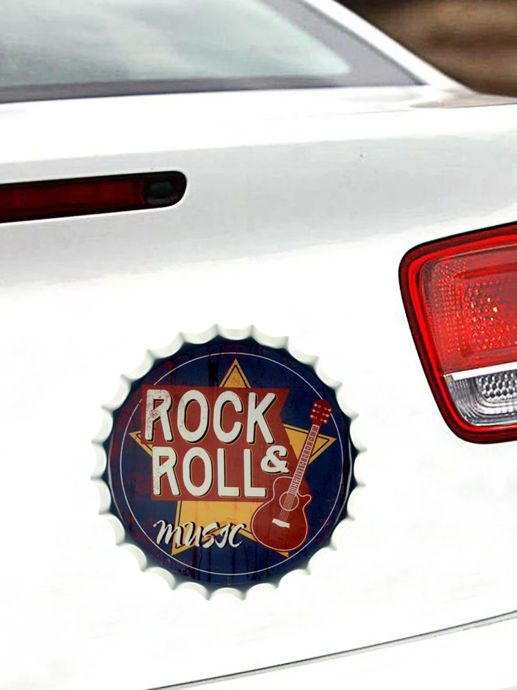32864 # Rock And Roll (Music) 13 Cm/17 Cm Self-adhesive Decal Car Sticker Waterproof Auto Decors on Bumper Rear Window Laptop