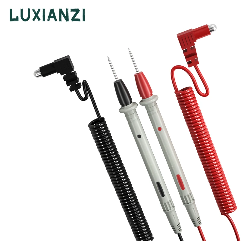 

LUXIANZI Multimeter Test Leads With Alligator clip 1000V 20A 10A Measuring Probes Pen LED tester Multimetro Soft-silicone-wire