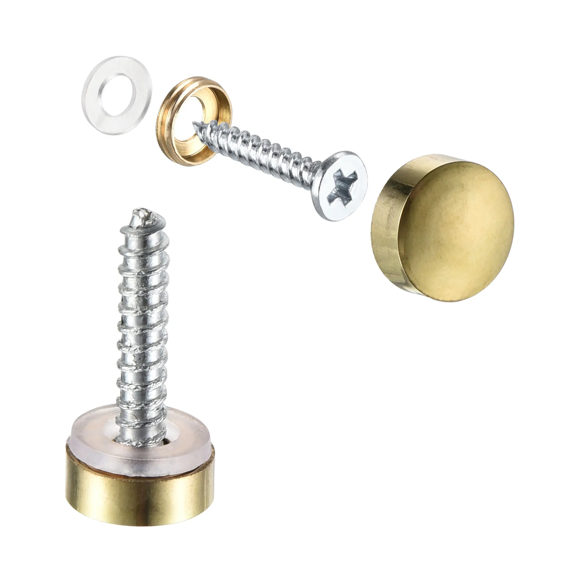 Uxcell 12pcs Mirror Screws 10mm/0.39\