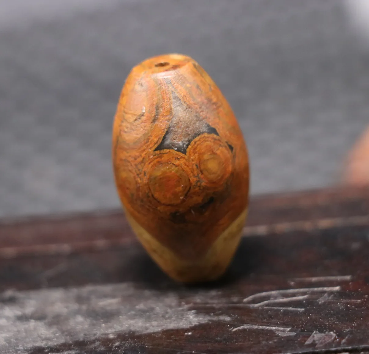 

No.2117D04 Big Treasure Talisman Magic Energy For Healing Tibetan old Agate Natural Eyes Meng dZi Bead Amulet FR timestown