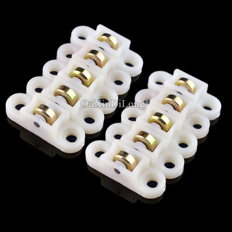 

Фирменная Новинка, 10 шт., пластиковые стальные экраны, ролики для раздвижных дверей, ролики от комаров, шкивы, металлические колеса, направляющие