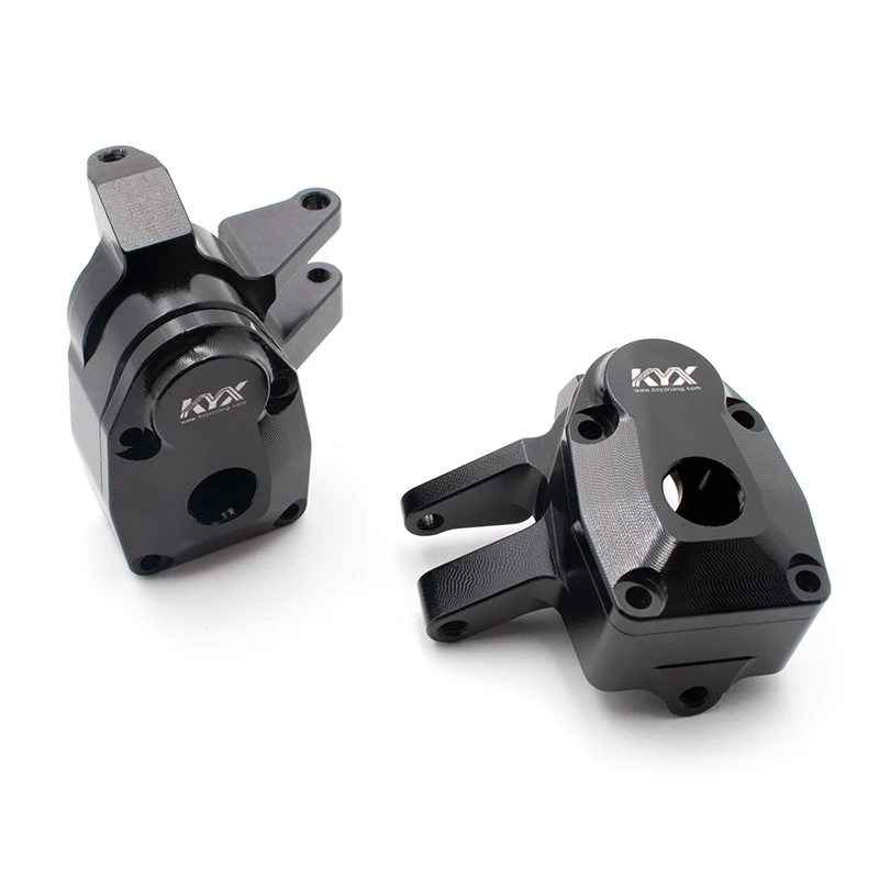 KYX Front Aluminum Currie Portal Axle Cap Steering Knuckle Set for Crawler Car Axial SCX10-III AXI03007