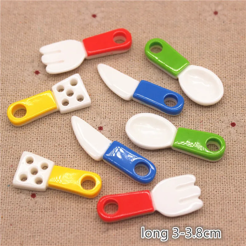 10pcs Mix Designs Mini Resin Dinnerware Flat back Cabochon DIY Home Decoration Phone/Craft Scrapbooking