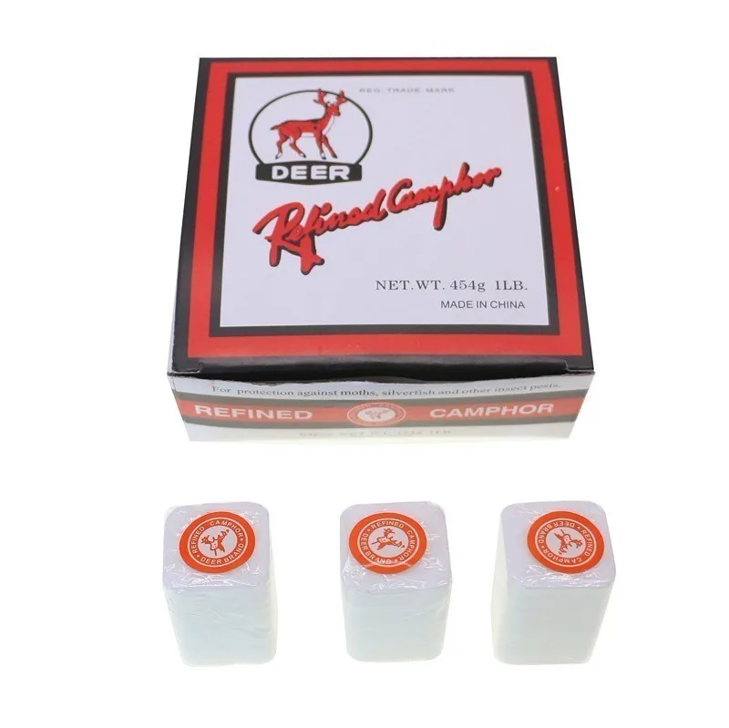 8pcs/lot Deer Brand Refined Camphor Tablets/blocks Natural Mothballs Pure Wardrobe Insect Prevent Repellent Use