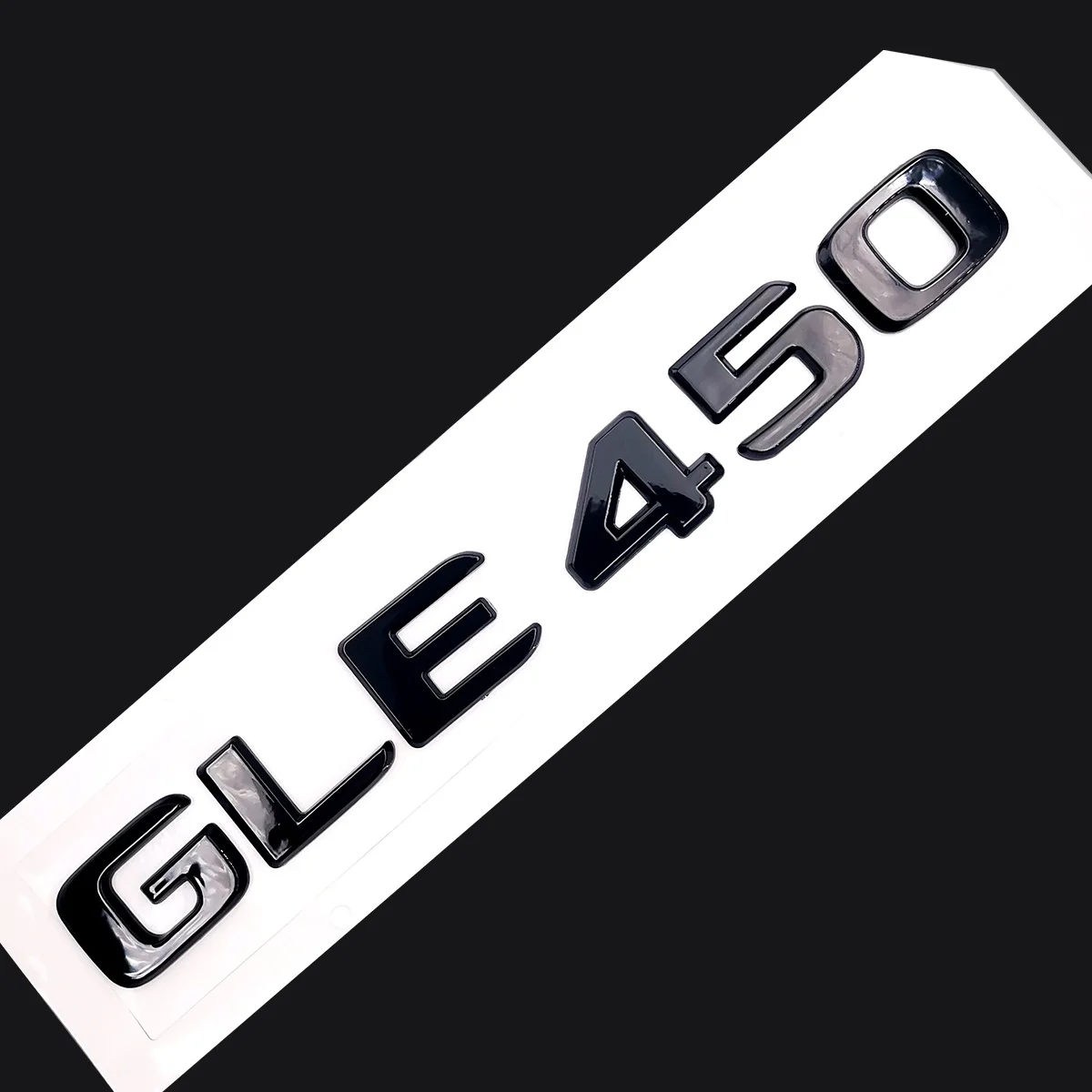 Original Size 1:1 Car rear tail Emblem Number letters Car Sticker For Mercedes Benz GLE 450 GLE450 Chrome Silver/ Matte Black