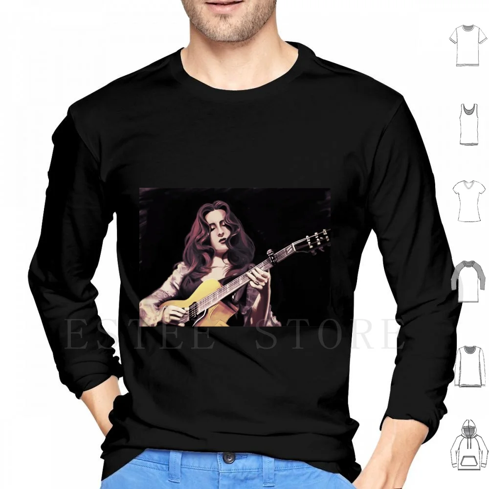 Bonnie Blues Sudaderas con capucha Guitarra clásica Redhead Blues Músico Música Icono para mujer