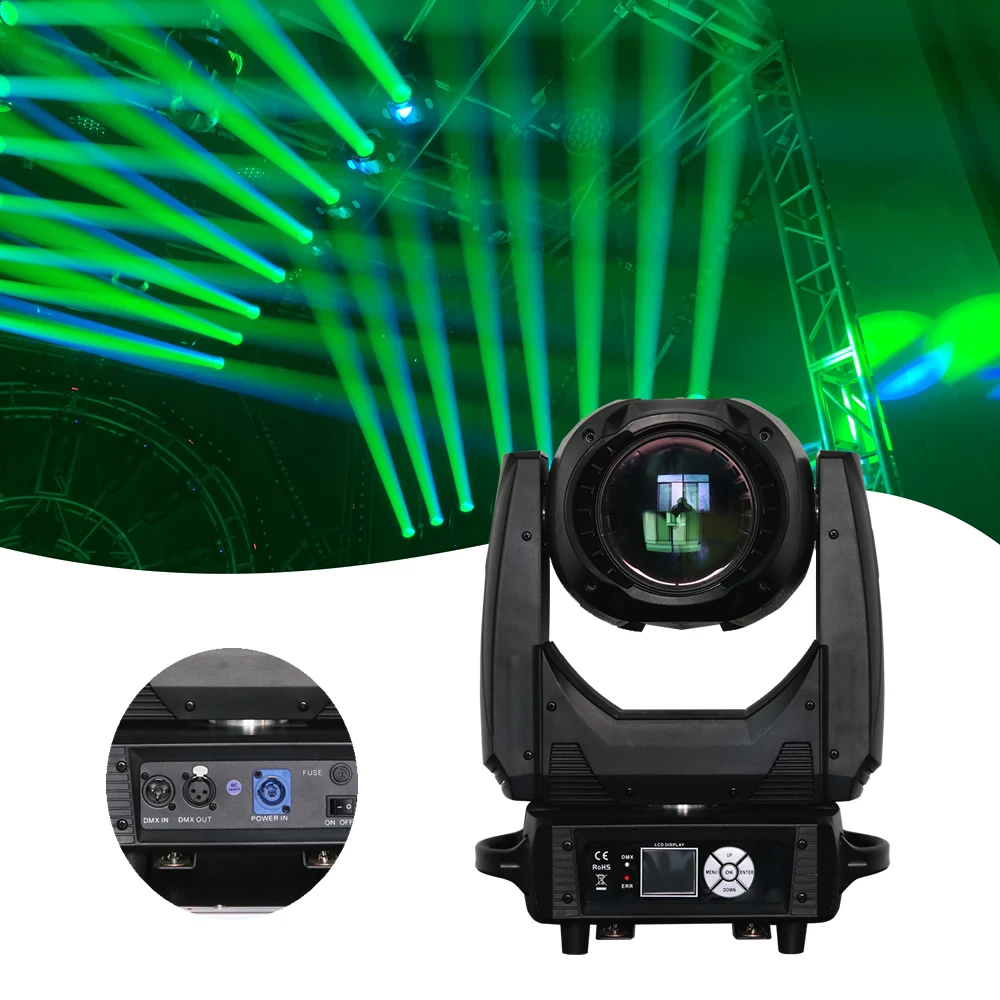 Super Bright 150W Led Moving Head Beam Dmx Control Function Dj Light Led Beam Moving Heads Light For Disco Party Shows DJ Equip