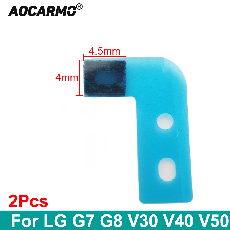 

Aocarmo 2 шт. для LG G7 G8 V30 V40 V50 верхняя сетка микрофона сетка нижняя часть микрофона водостойкая клейкая мембрана 4,5x4 мм запасная часть