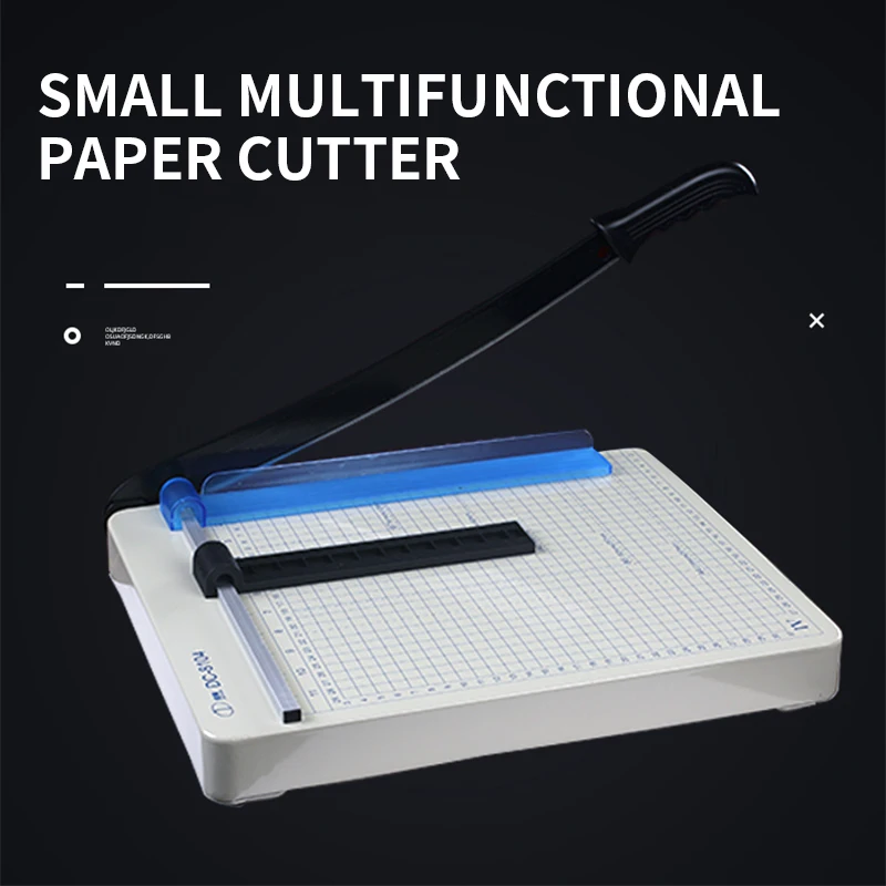 DC-8104 A4 Manual Paper Cutter Office Home Small Multi-Function Paper Cutting Machine Guillotine Trimmer Photo Business Card 1pc