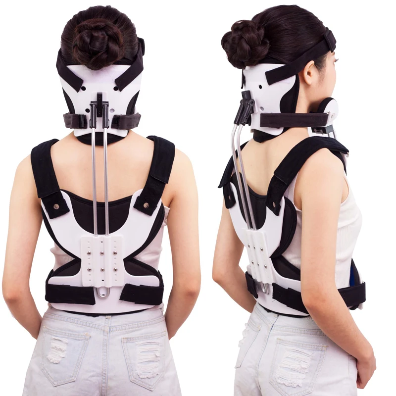 Cervical Fixation Device Adjustable Shoulder Posture Back Corrector Brace Men and Women Clavicle Support Hunching Back Trainer