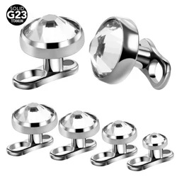 10Pcs/lot Micro Dermal Piercings Set Titanium Dermal Anchor Base & Tops Skinner Diver Micro Dermal Sexy Body Piercing Jewelry