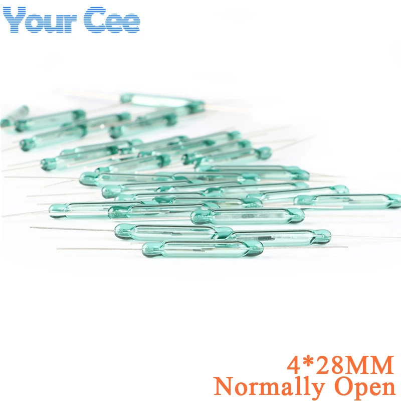 20pcs/2pcs Reed Switch Sensor 4x28mm Normally Open Sensor NO 4*28mm Magnetic Switch