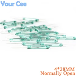 20pcs/2pcs Reed Switch Sensor 4x28mm Normally Open Sensor NO 4*28mm Magnetic Switch