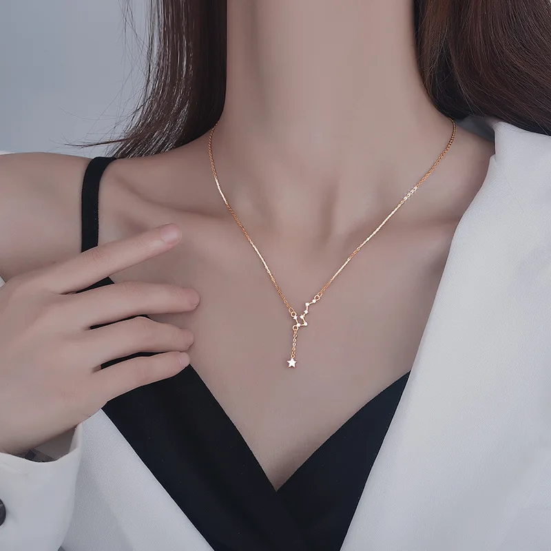 UMODE NEW Big Dipper Necklace For Women Fashion CZ Clavicle Chain Necklaces Gift Jewelry Accessories Chocker UN0418