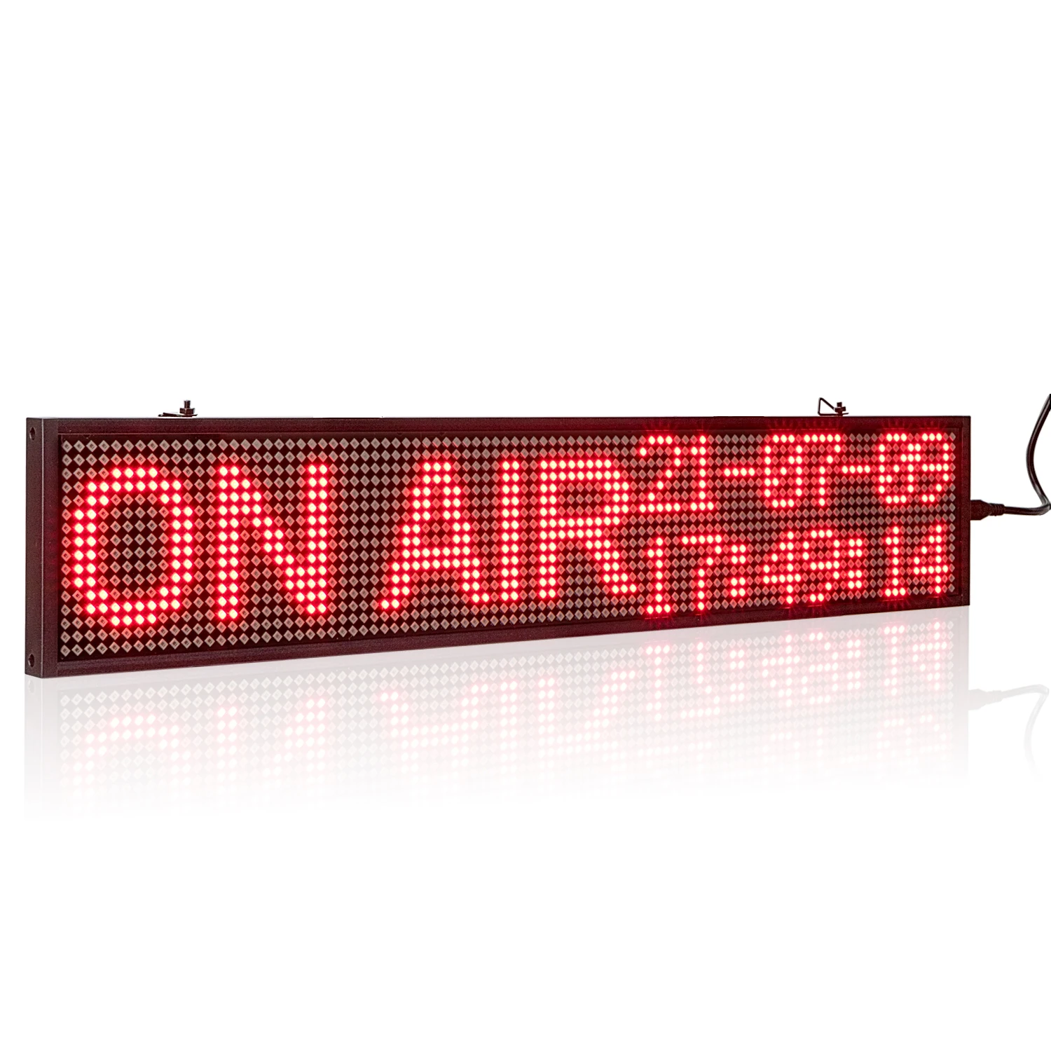 50Cm P5MM Rode Tekst Led Teken Wifi/Pc Programmeerbare Scrolling Rode Bericht Led Display Board Multi-taal Kleur Optionele