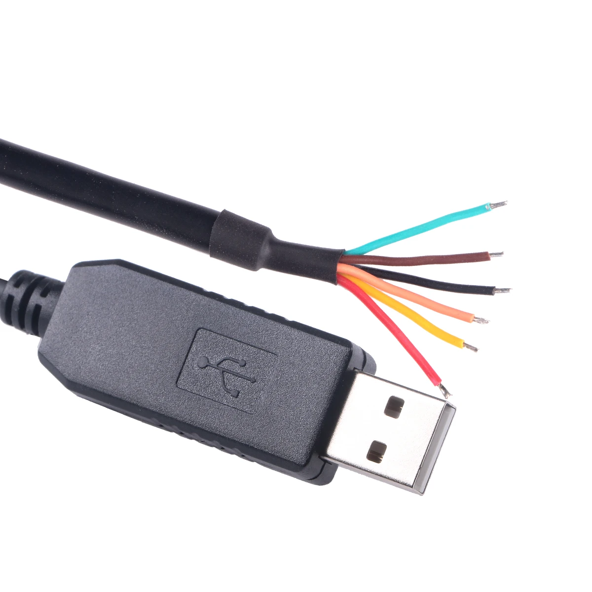 Cabo usb para uart suporta + 3.3v 5v, cabo adaptador de interface de sinais, cabeamento compatível com flash