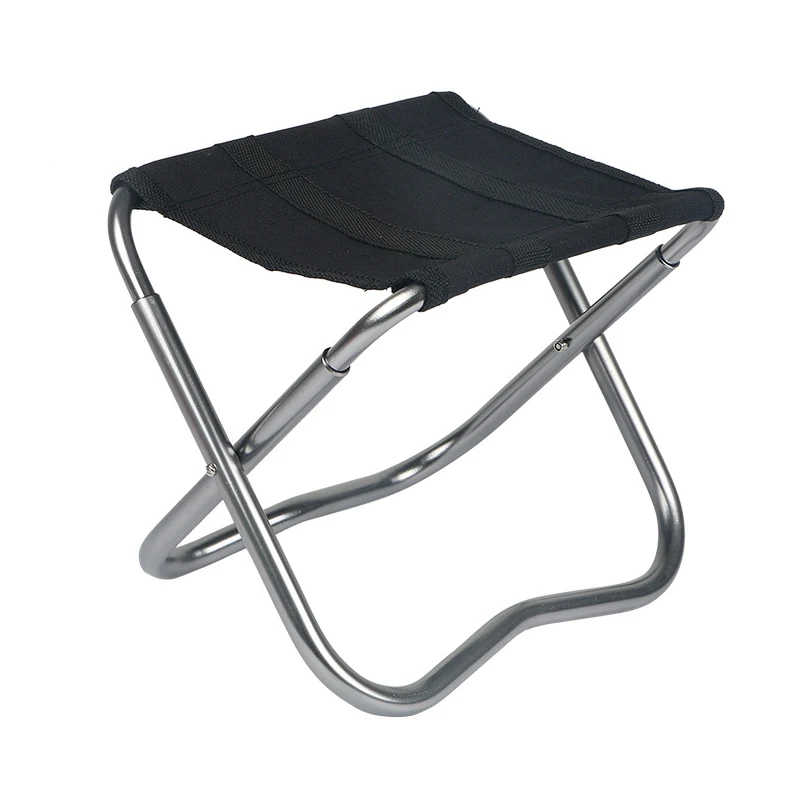 

Outdoor Fishing Chair Portable Folding Lightweight Stool Oxford Cloth 6061 Al Alloy Beach 304 Rivet 100kg 220g Camping Chairs