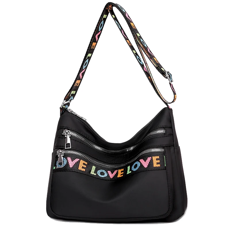 Frauen Umhängetasche Wasserdichte Nylon Oxford Schulter Messenger Taschen Casual Große Kapazität Handtasche Damen Reise Einkaufstasche – Detail 20