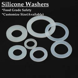 200~5pcs 11~50mm Food Grade Silica Gel Washers Aquarium Water Hose Connectors Gaskets Water Pipe Seal Ring Silicone Washer