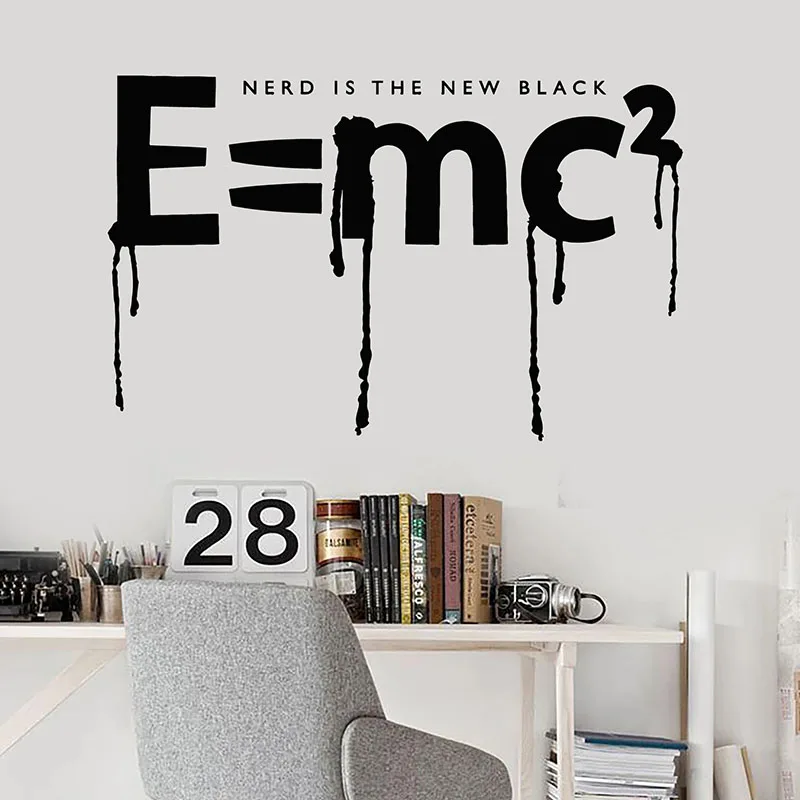 Wall Decal School Physics Science Quantum Mechanics Classroom Interior Decor Door Window Vinyl Stickers Lettering Mural Art Q873