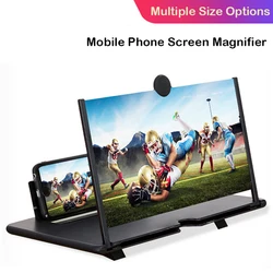 CHE15 12 -16 InchMobile Phone Screen Magnifier HD Video Amplifier Stand Bracket with Movie  Magnifying Folding Phone Desk Holder